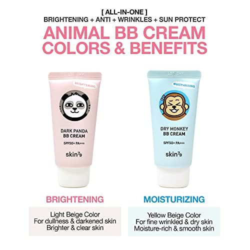 SKIN79 Animal BB Cream Angry Cat Dark Panda Dry Monkey SPF 50+ PA+++ Made In Korea (Dark Panda)