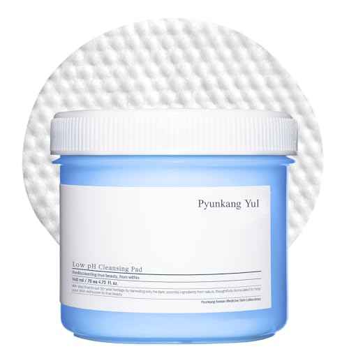 Pyunkang Yul PKY Low pH Cleansing Pad, 140ml 70ea Makeup Cleansing Wipes Hypoallergenic and dermatologist-tested