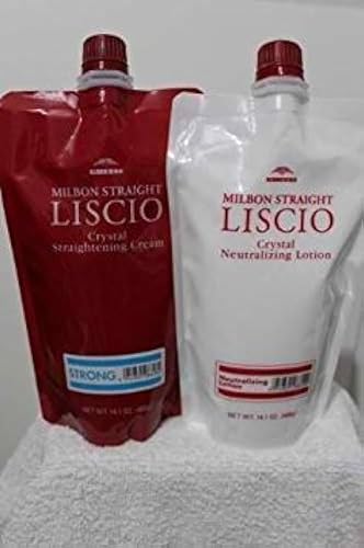 Milbon Liscio Crystal Cream Straightener & Neutralizer - Strong