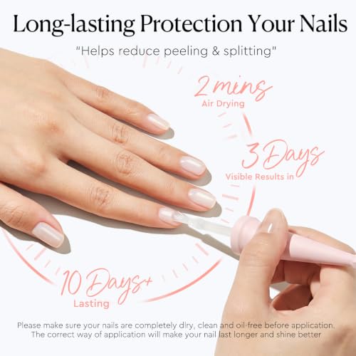 AzureBeauty Nail Strengthener Polish 18ml - Repair Damaged Nails