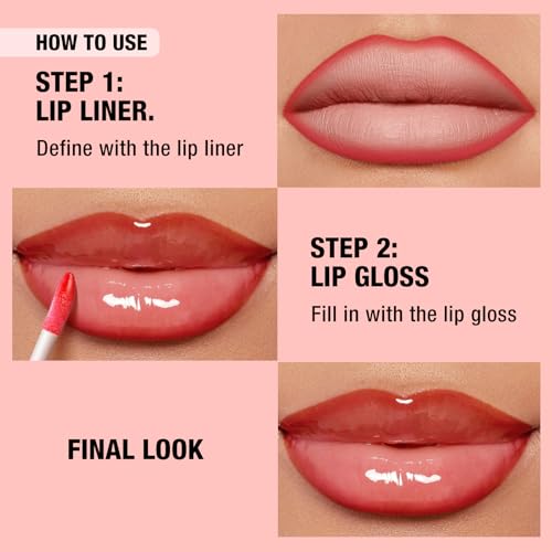 6 Matte Lip Liners & Nourishing Lip Oil Set
