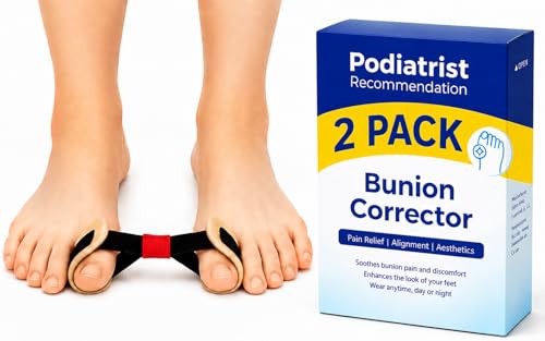 Toe Stretcher Band 2-Pack - Bunion Corrector for Big Toe Relief