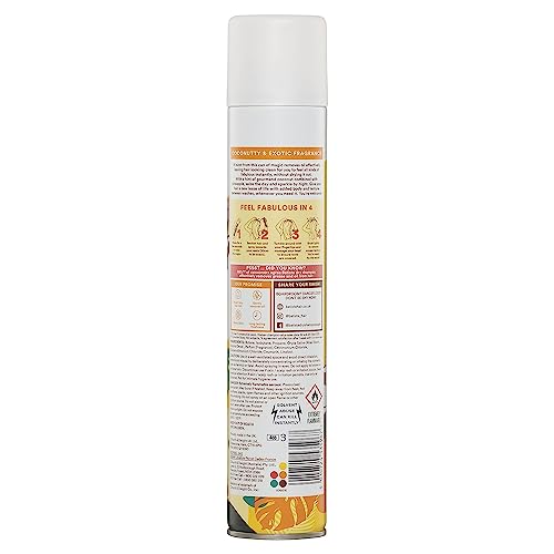 Batiste Dry Shampoo Tropical, Coconut & Floral Fragrance, No Rinse Spray 350ml (11.8 oz.) - 2 Pack
