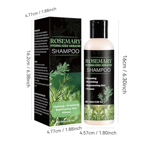 Rosemary Shampoo with Keratin for Hair Growth & Thickness