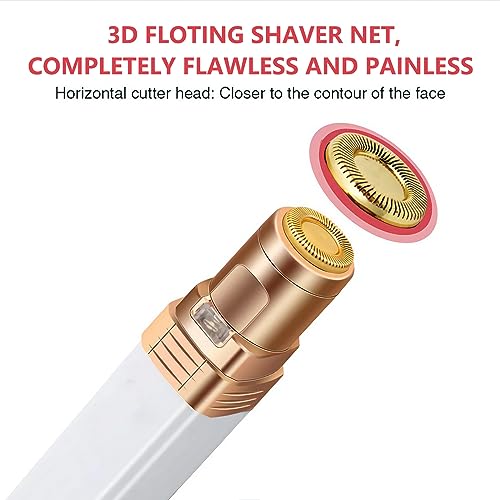 Facial Hair Removal for Women, Upper Lip Face Shaver Electric Facial Hair Remover Device for Women Ladies Hair Remover for Face Hair Fuzz Chin Mustaches