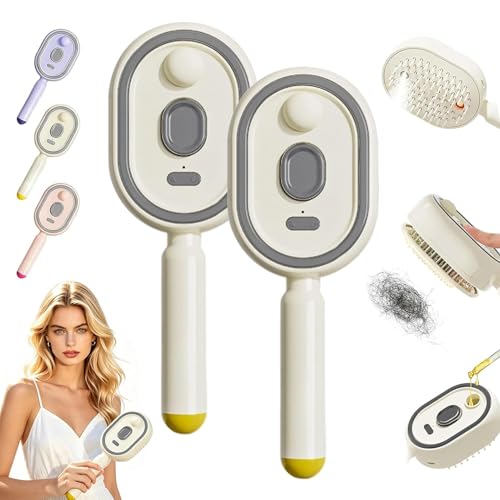 Electric Spray Massage Hair Brush with Hydrating Mist