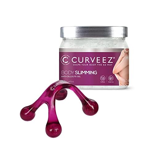 CURVEEZ Slimming Cream, Navel Arm Leg Belly Fat Burning Cream, Weight Loss Skin Firming Moisturizing Massage Gel for Cellulite, Soothing, Relaxing, Tightening & Slimming (16 Oz)