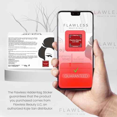 Kojie San Original Kojic Acid Soap that Reduces Dark Spots, Hyperpigmentation, & Scars with Exfoliating Soap Net Included - 65g x 3 Bars