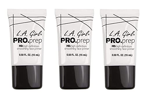 L.A. Girl HD Smoothing Face Primer with Vitamin E 0.5oz (Pack of 3)