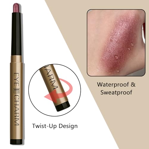 Shimmer Eyeshadow Stick - Waterproof Plum Purple Cream