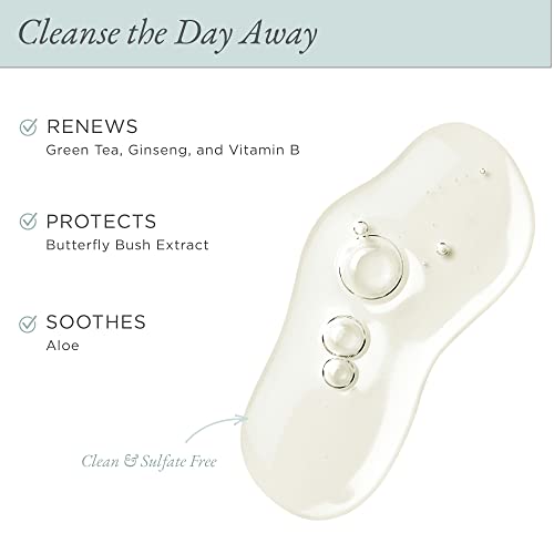 P?R MINERALS Forever Clean Gentle Facial Cleanser, Sulfate-Free Makeup Remover, Vegan-Friendly Formula, Green Tea, Aloe Vera