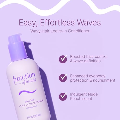 Function of Beauty Wavy Leave-In Hair Conditioner 7 Fl Oz - Anti-Frizz & Moisture