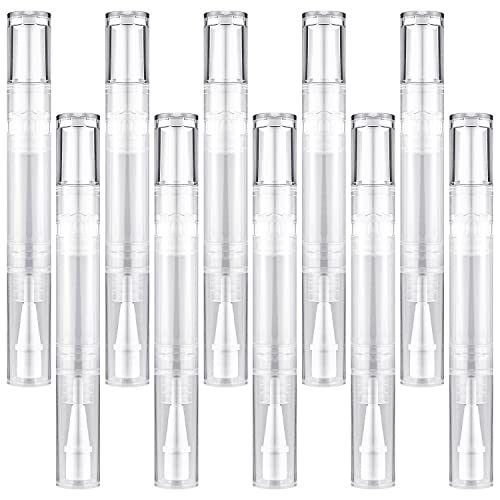 10-Pack 5ml Empty Twist Pens for Lip Gloss & Nail Oil