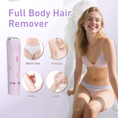 2-in-1 Electric Bikini Trimmer for Women - Waterproof & Rechargeable