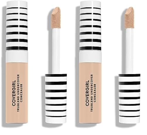 COVERGIRL Trublend Undercover Concealer Light Ivory, Undereye Concealer, 0.33 fl Oz, Concealer Makeup, Full Coverage Concealer, Concealer for Dark Circles, 30 Shades (Pack of 2)