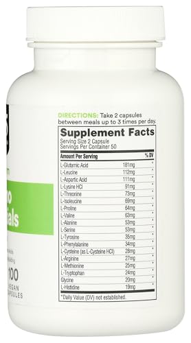 365 by Whole Foods Market Amino Essentials 100 Capsules - Supports Recovery & Performance