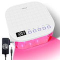 MEKK Cordless 54W UV LED Nail Lamp with Gentle Red Light