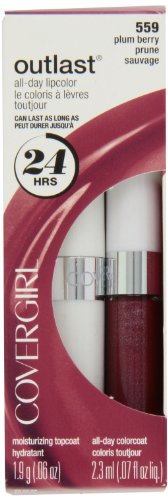 CoverGirl Outlast All Day Two Step Lipcolor, Plum Berry 559, 0.13 Ounce