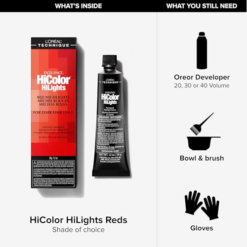 L'Oréal Technique HiColor Red Permanent Hair Color - No Pre-Lightening