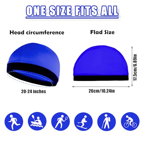 Tyqour 4pc Silky Wave Cap for Men – Satin Durag Sleep Cap