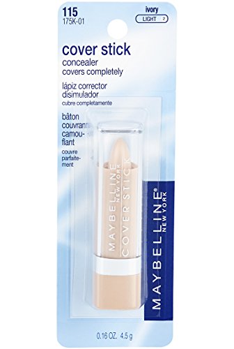 Maybelline Cover Stick Concealer Ivory 0.16 oz (Pack of 2)