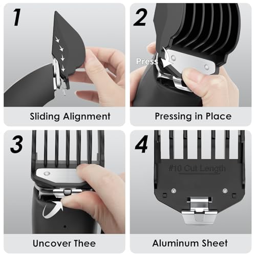 Wahl Clipper Guards Set 3 Pack - 1.25", 1.5", 2" Metal Attachments