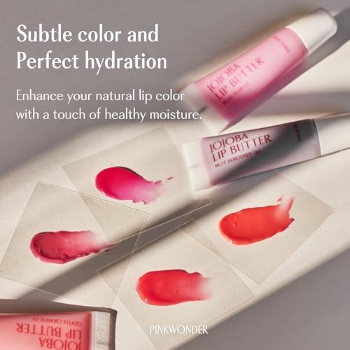 PinkWonder Jojoba Antioxidant Anti-Aging Lip Butter - Bright Coral 02