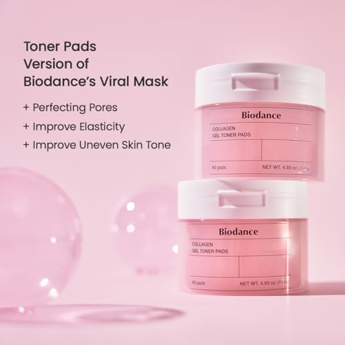 BIODANCE Collagen Hydra-Firm Routine Duo: Collagen Toner Pads & Facial Moisturizer, Hydrating, Firming, Korean Skincare Routine Set for Glass Skin, Korean Skin Care, Skin Care Set