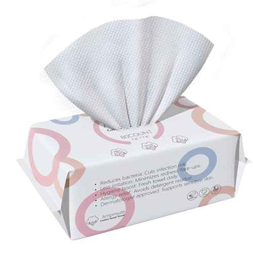 Disposable Face Towels, 80 Count, Biodegradable Dry Wipes for Sensitive Skin, Makeup Removal, Baby Care, Ultra Soft & Thick, 7.8¡±x7.8¡±
