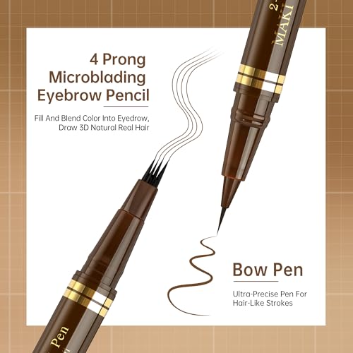 Waterproof Microblading Eyebrow Pencil - 4-Tip Brow Pen