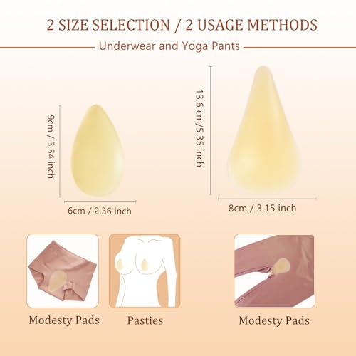 Seamless Coverage Underwear with Silicone Pads for Women
