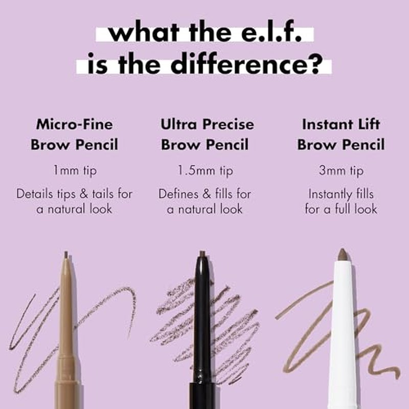 e.l.f. Micro-Fine Brow Pencil - Waterproof Auburn Eyebrow Pencil