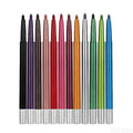 Metallic Eyeliner Pencils Set - 12 Shades Waterproof Twist-Up