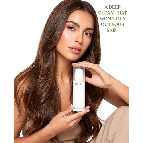 Oil2Milk Cleanser, Rich Cleansing Milk, Lumiere Velvet Makeup Remover, Renewing Gentle Face Cleanser, Calming Wash, 100% Natural Ingredients, For All Skin Types