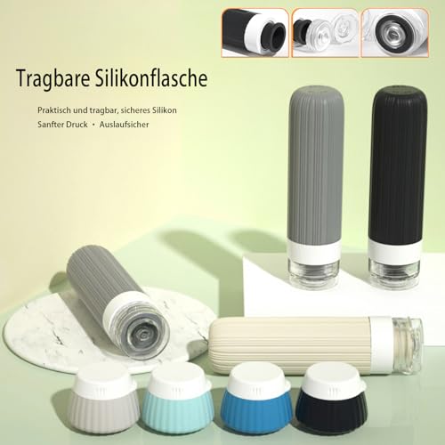 18-Pack TSA Approved Silicone Travel Bottles Set - Leak Proof Toiletry Containers
