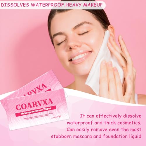 100 Count Makeup Remover Wipes - Individually Wrapped Travel Size
