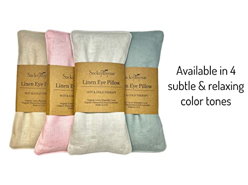 Sacksy Thyme Organic Linen Eye Pillow - Lavender & Flaxseed