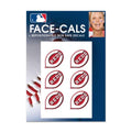 Cincinnati Reds Face Tattoos - 6 Skin-Safe Decals