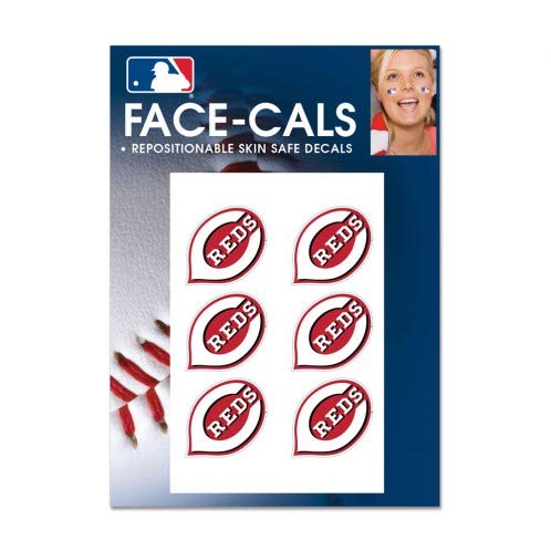 Cincinnati Reds Face Tattoos - 6 Skin-Safe Decals