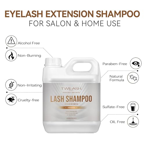 Lash Shampoo Bulk 2L - Gentle Eyelash Cleanser for Extensions