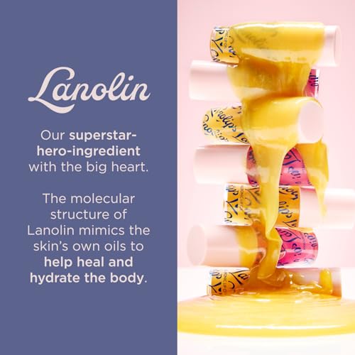 Lanolips Hydrating Lip Oil Duo Gift Set - Plumping Lip Gloss in Honey & Raspberry - Infused with Lanolin Oil, Hyaluronic Acid & Vitamin E - Non-Sticky, Glossy Finish (2 Pieces)