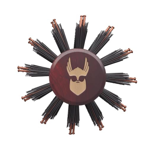The Beard Struggle Viking Roller Brush - Heat-Resistant Round Hair Brush for Styling Hair or Beard - Reduce Frizz & Tangles - Beard Brush for Men