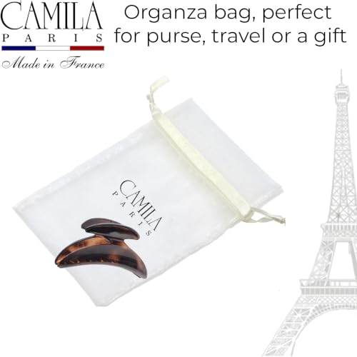 Camila Paris CP2616 French Tortoise Shell Hair Claw Clip 2.75" Medium Strong Hold