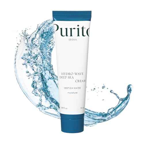 PURITO Deep Sea Cream, Hydration, Lightweight, for All Skin Types, Daily Face Moisturizer, Vegan & Cruelty-Free, Korean Skin Care, 50ml 1.69fl.oz