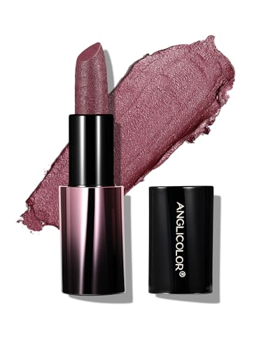 Anglicolor Metallic Plum Lipstick with 3D Shimmer & Moisture