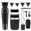 KEMEI Hair Trimmer for Men Professional & Waterproof Foil Shaver with Replaceable Foil Mesh, Zero Gapped Hair Clippers, Cordless Electric Razor for Men, Mens Grooming Shaving Kit, KM 2299, KM 2024