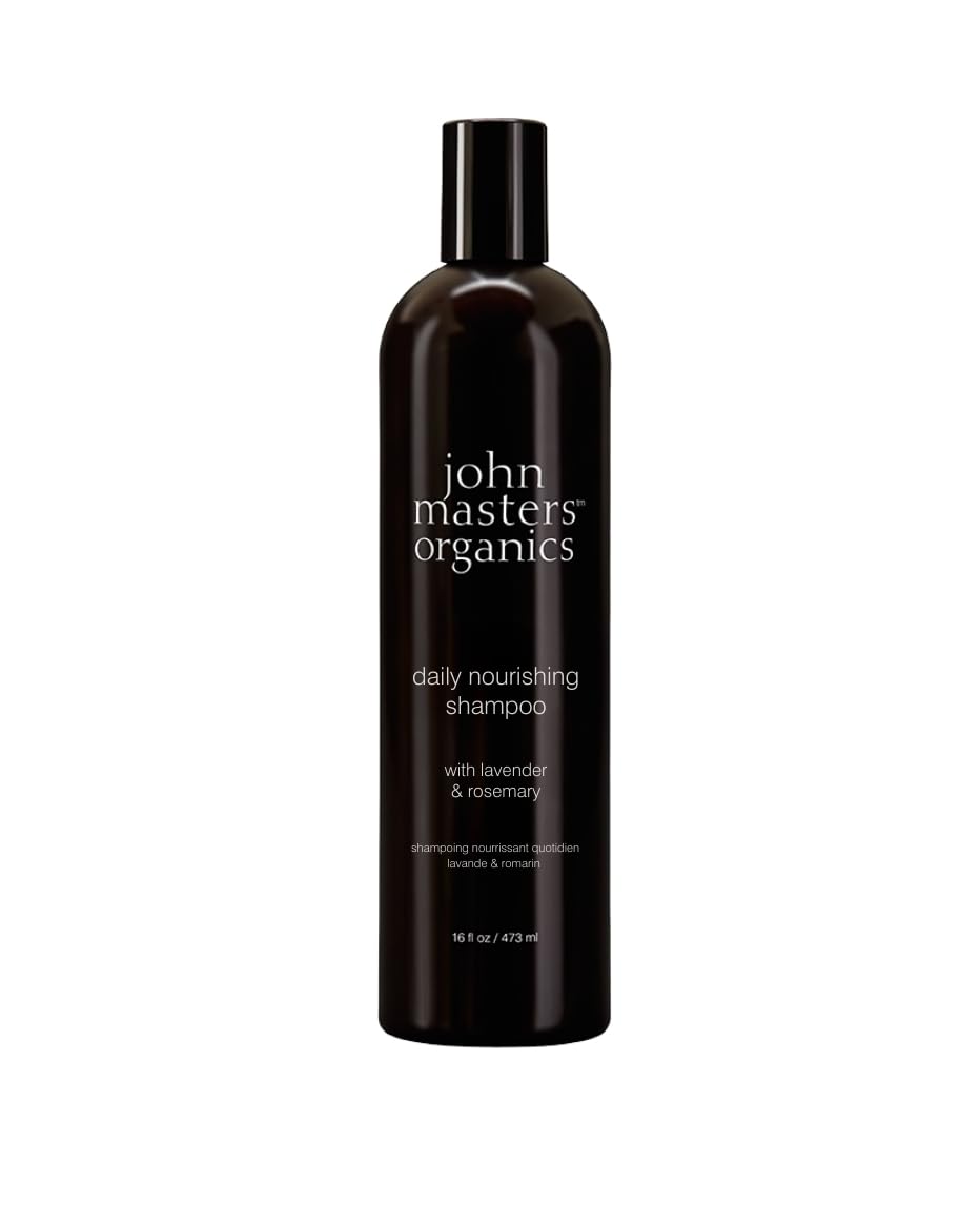 John Masters Organics | Daily Nourishing Shampoo with Lavender & Rosemary | USDA Organic | Purify Scalp | Sulfate Free | Clean Haircare 16 oz.