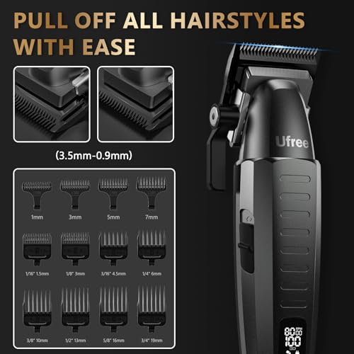 Ufree Professional Cordless Hair Clippers & Beard Trimmer Set