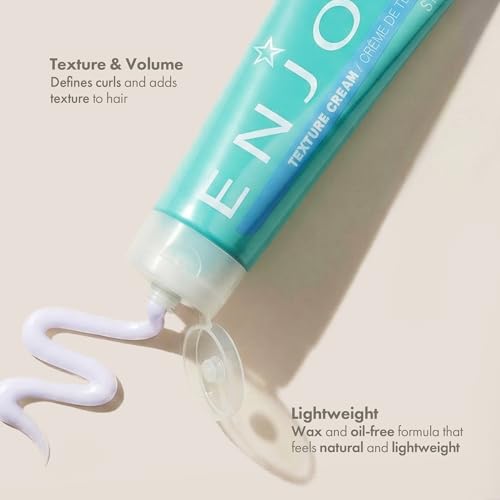 Enjoy Texture Cream, Lightweight Hair Styling for Volume, Separation & Medium to Firm Hold 8 Oz