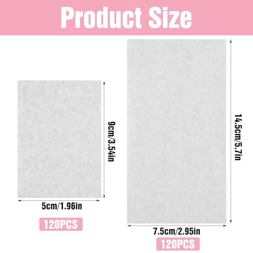 240 Pcs Hair Perm End Papers, 2 Sizes Heat-Resistant